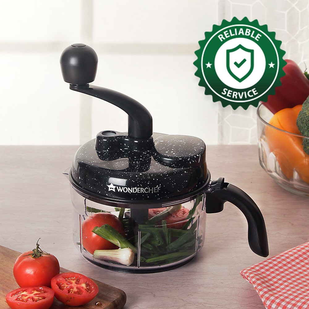 Turbo Dual Speed Food Processor, Multi-purpose, High Speed, Chop Vegetables, Julienne, Whisk, Slice, Mince, Knead Atta, Blend Juices