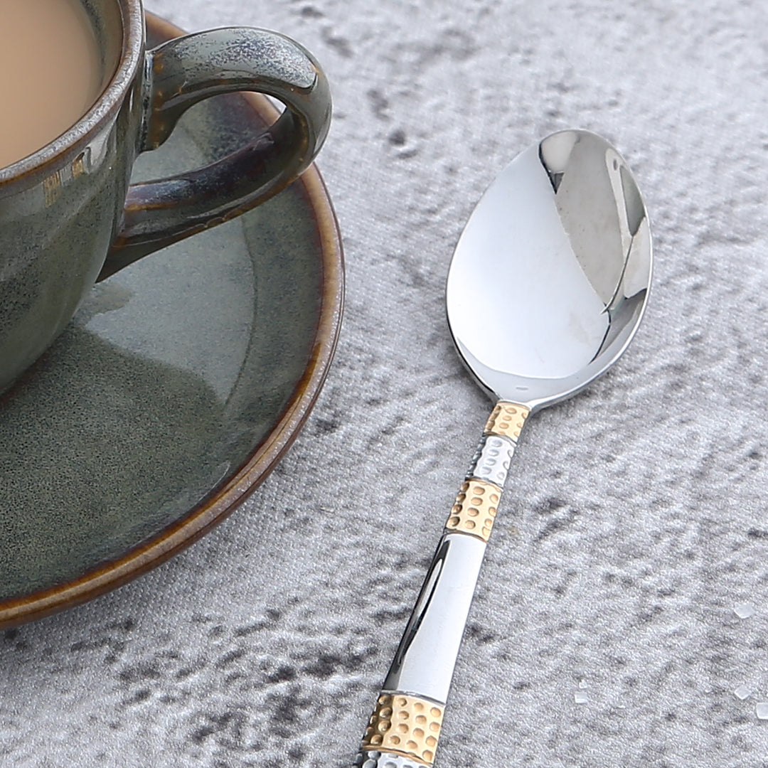 Roma Tea Spoon  - Gold Plated - Set of 6pcs