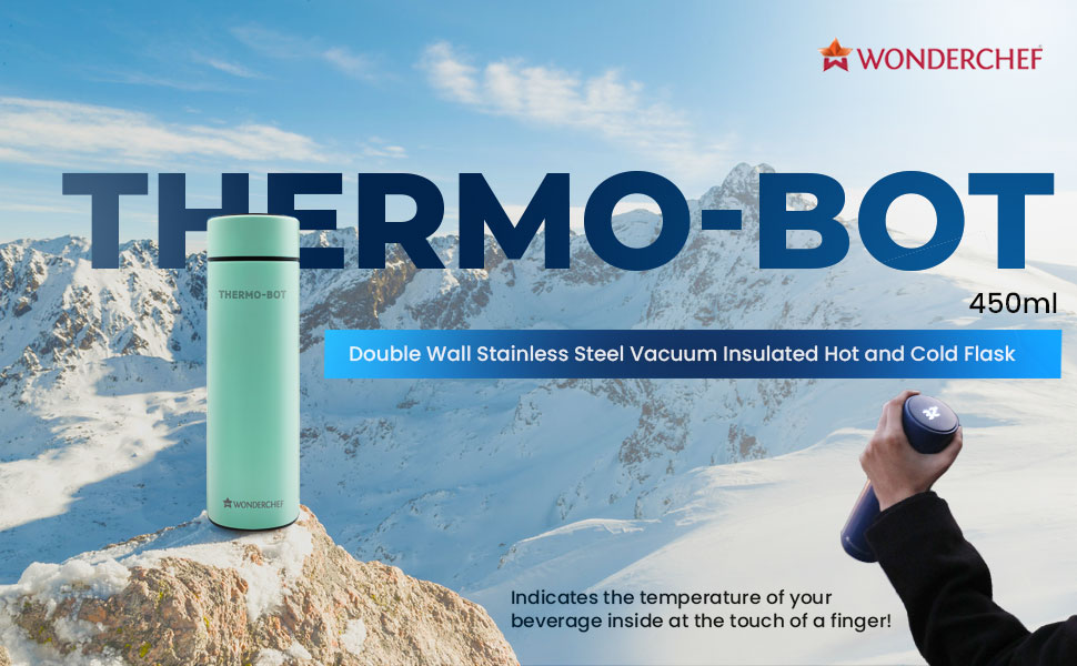 Coffee Thermos With Temperature Display 450ml Keep Warm And Cold