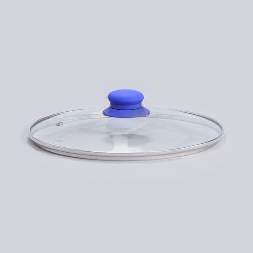 Blue Lid 24cm with elegant soft-touch knob
