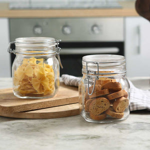 Kilner 2 Litre Glass Storage Cookie Jar Pasta Rice Biscuit Pot Kitchen  Container