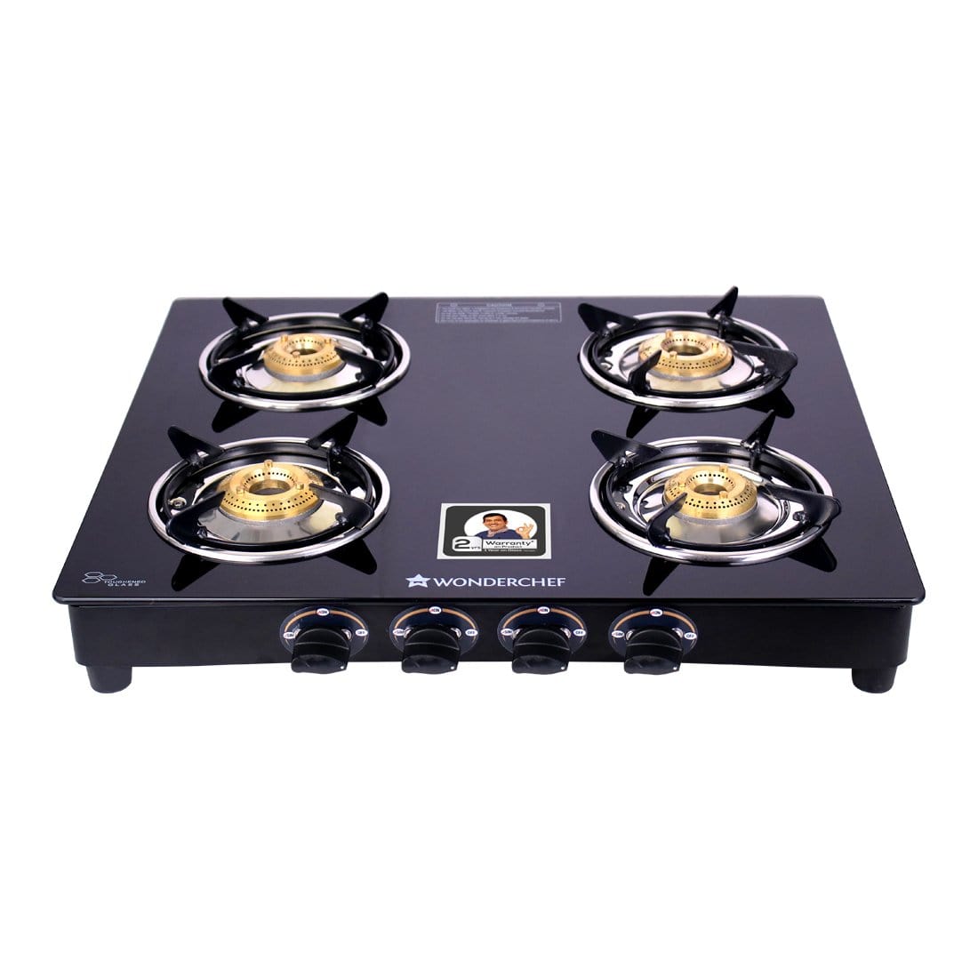 Wonderchef Ultima 4 Burner Glass Gas Stove Cooktops Online In India