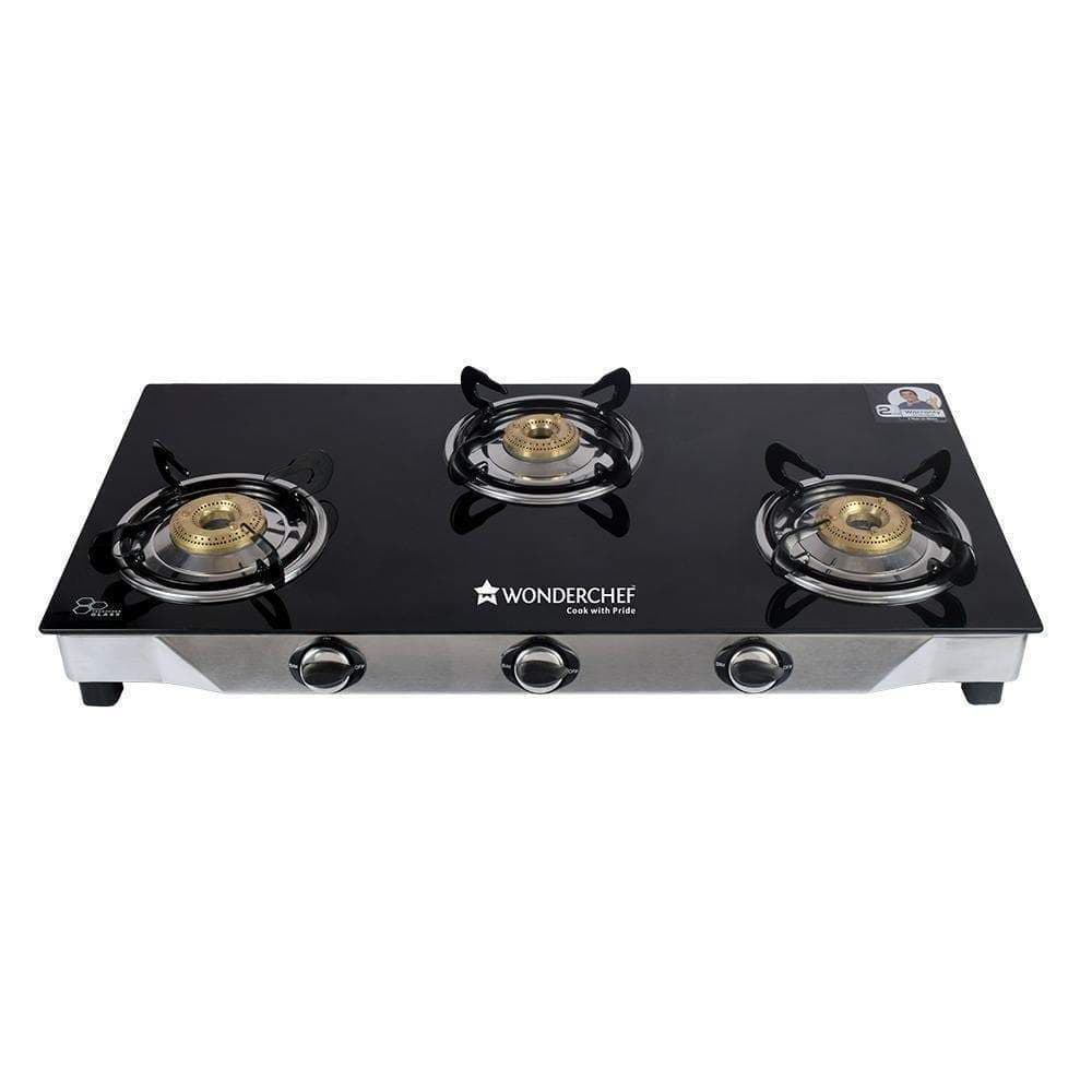 Wonderchef Ruby Glass Cooktop 3 Burner Gas Stoves Online In India