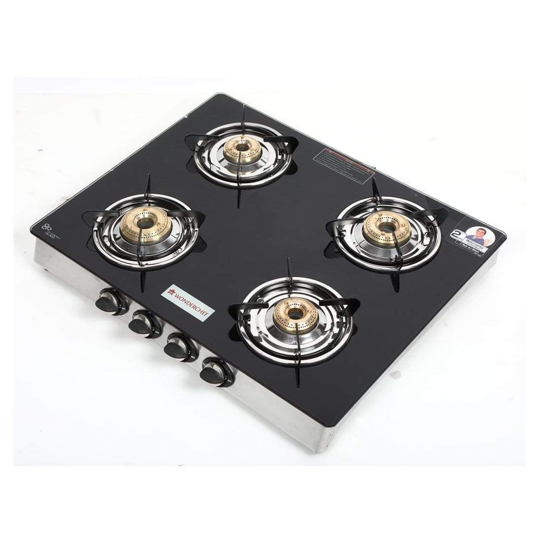 Wonderchef Zest 4 Burner Glass Cooktop Gas Stove Online In India