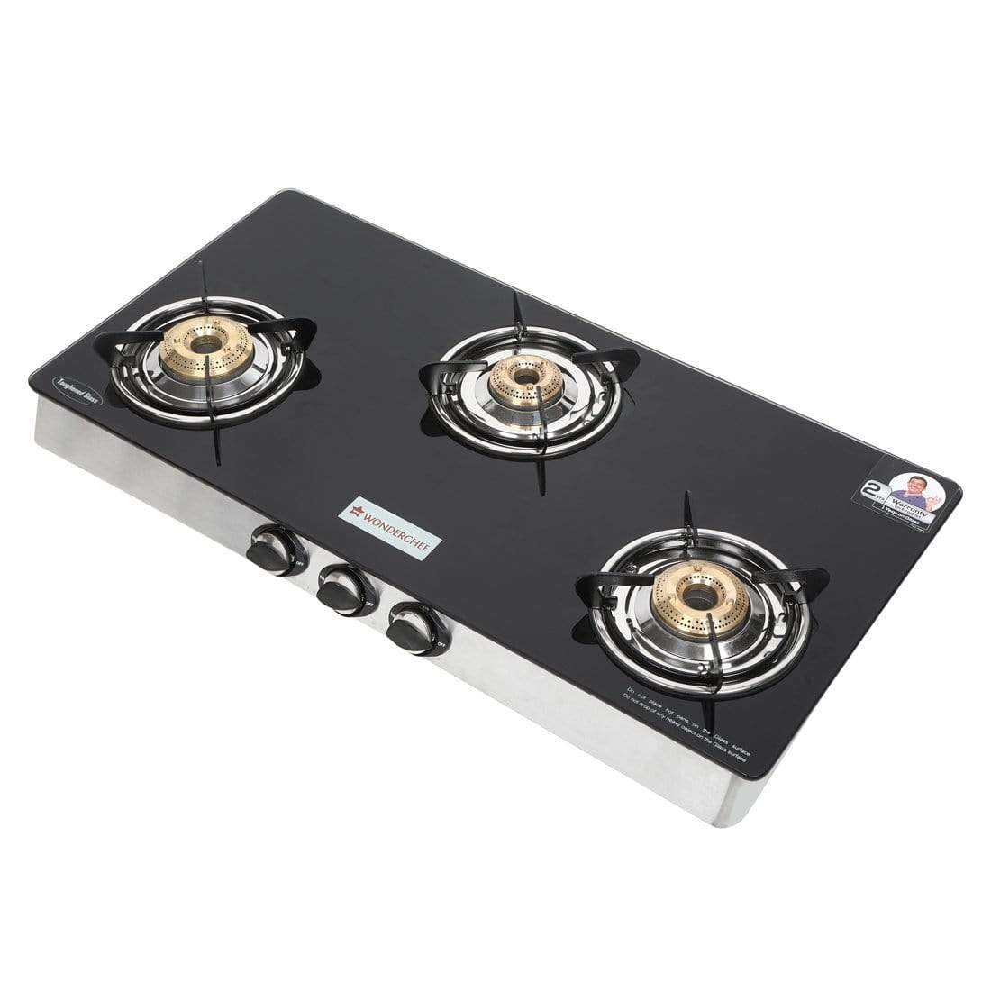 Wonderchef Zest Glass Cooktop 3 Burner Gas Stoves Online In India