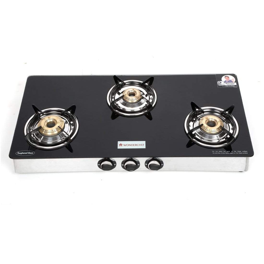 Wonderchef Zest Glass Cooktop 3 Burner Gas Stoves Online In India