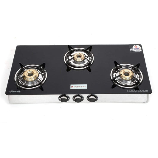 Wonderchef Zest Glass Cooktop 3 Burner Gas Stoves Online In India