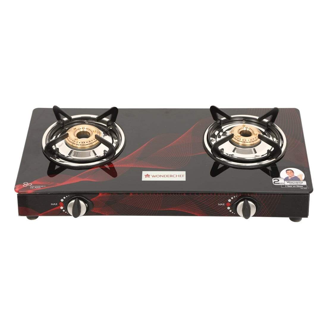 Wonderchef Zing 2 Burner Glass Cooktop Gas Stoves Online In India