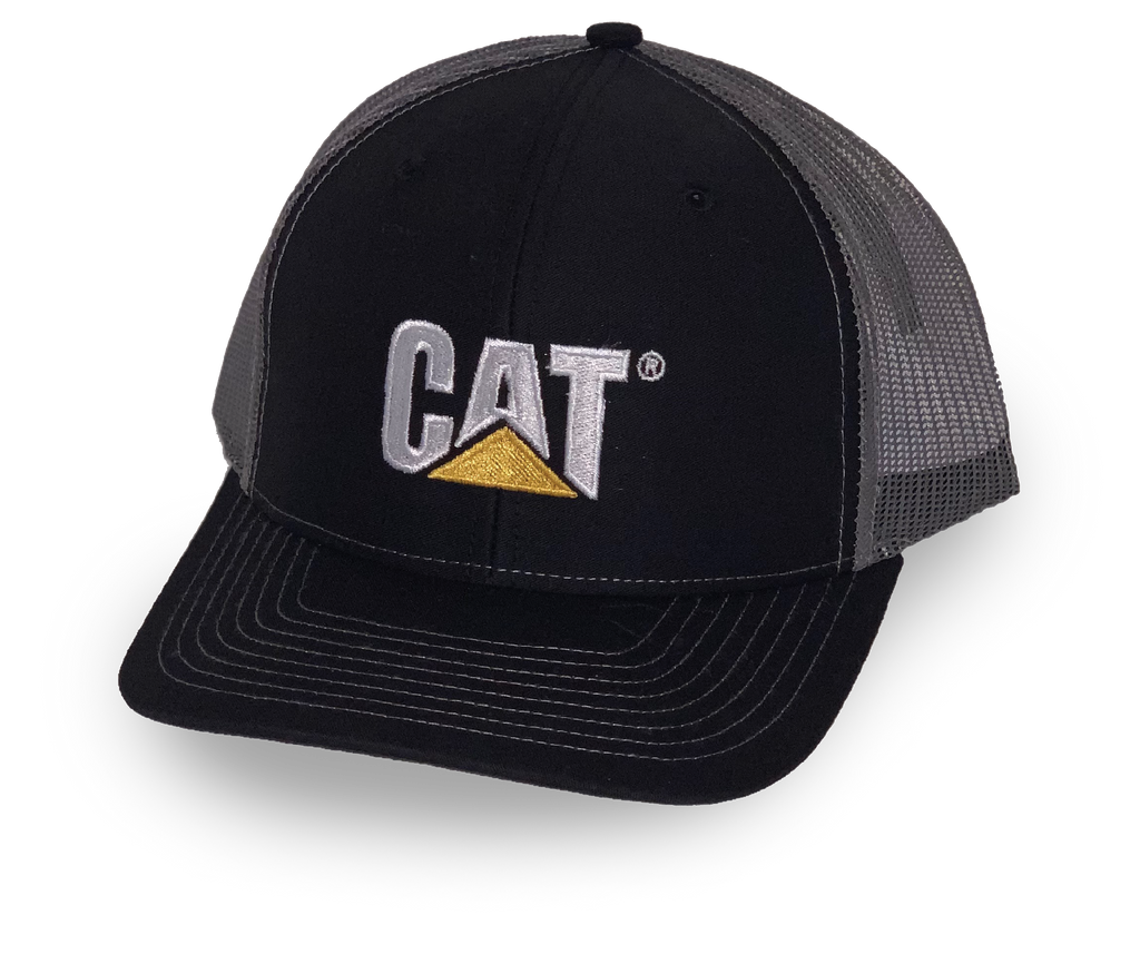 Cat Trademark Logo Gray Mesh Structured Adjustable Cap – The Cat Emporium
