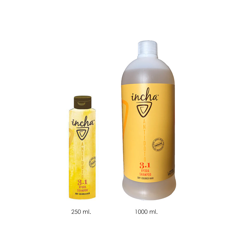 Champú Cabello Coloreado | Hydra Shampoo  | 250 ml. y 1000 ml. (un litro  - 1 litro) | Incha | Natura Estilo