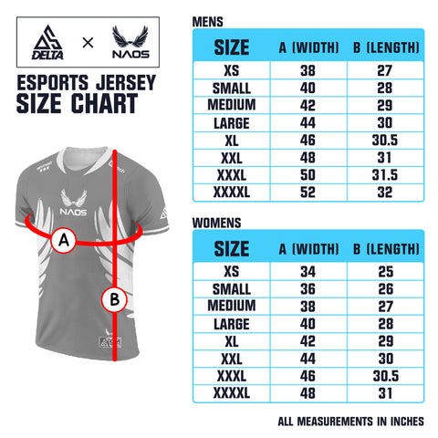 Jersey Size Charts