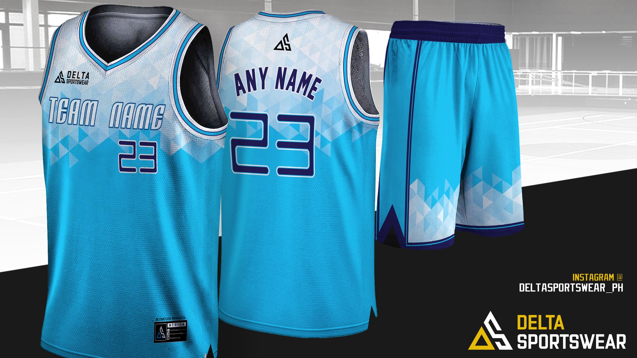 blue basketball jersey