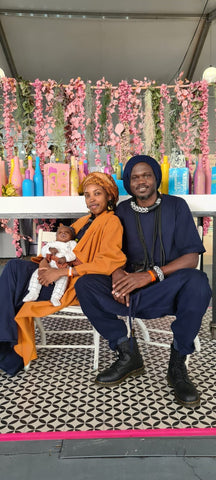 Adja, Thierno, and their newborn