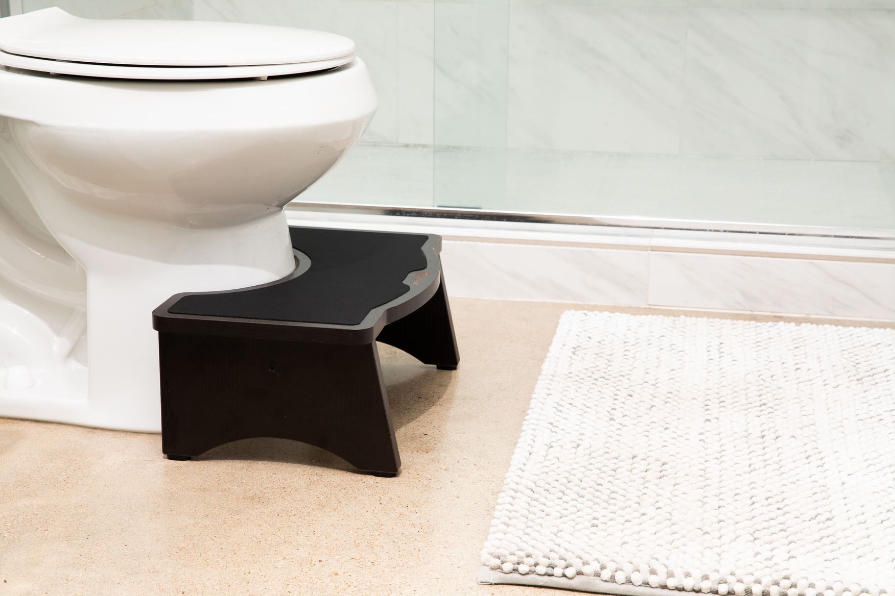 black toilet stool by Strongtek