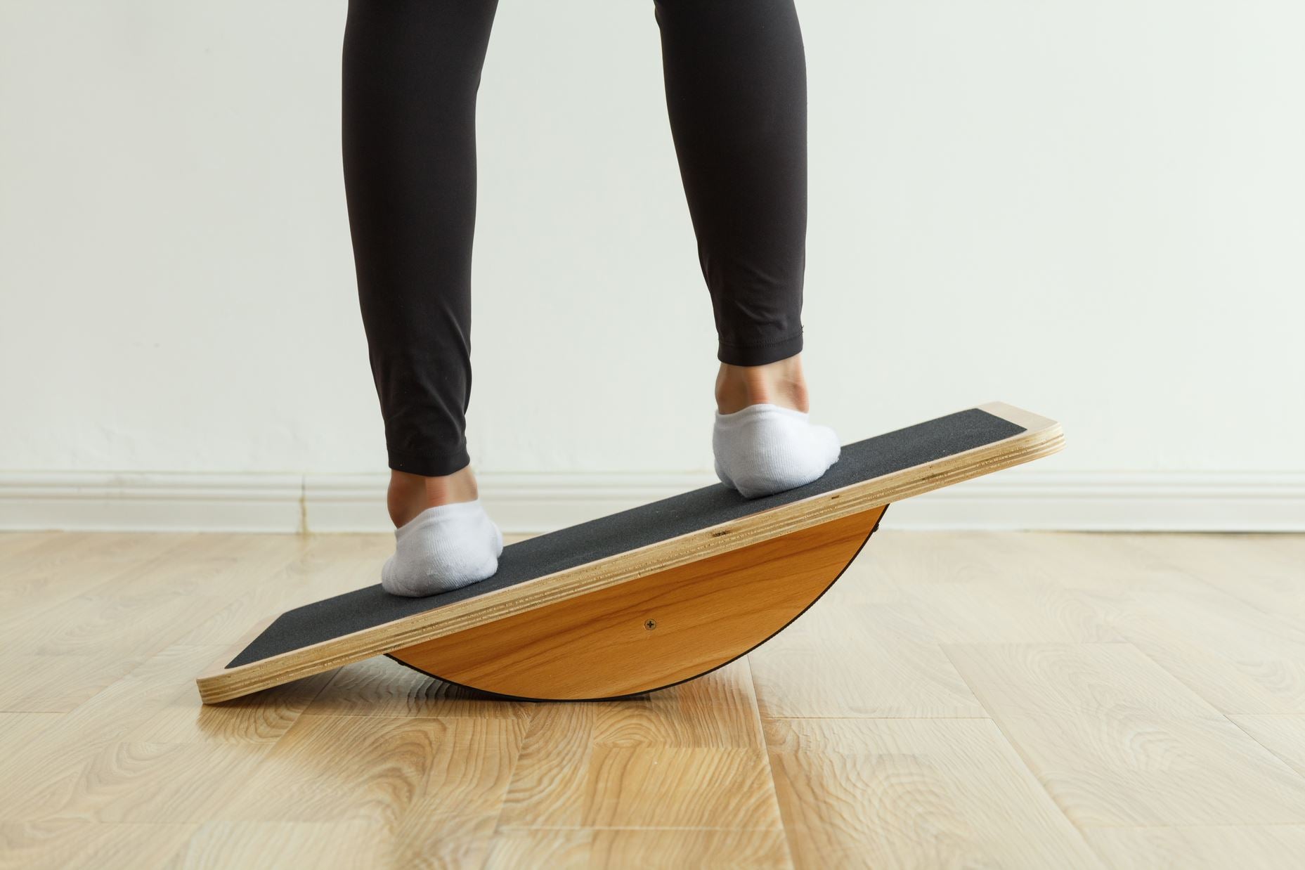 Large wooden balance board