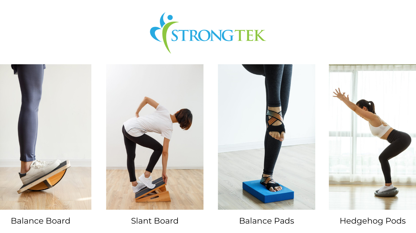 balance board, slant board, balance pads