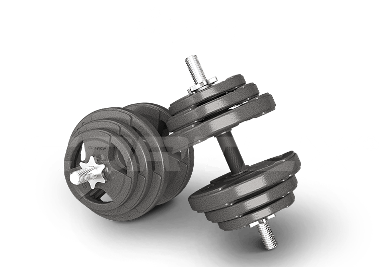 37.5kg Cast Iron Dumbbell Set