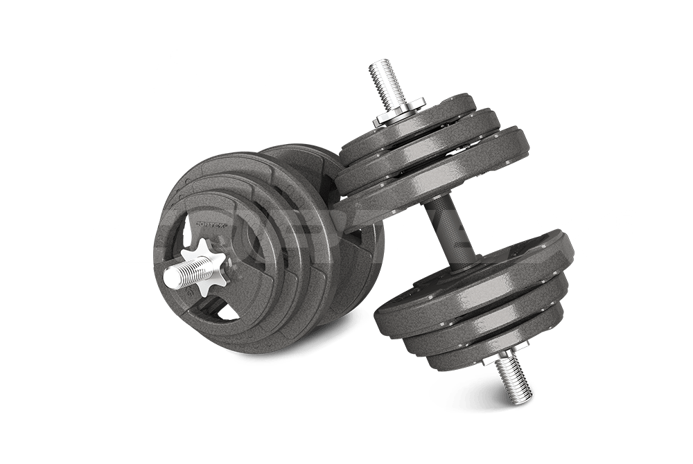 37.5kg Cast Iron Dumbbell Set