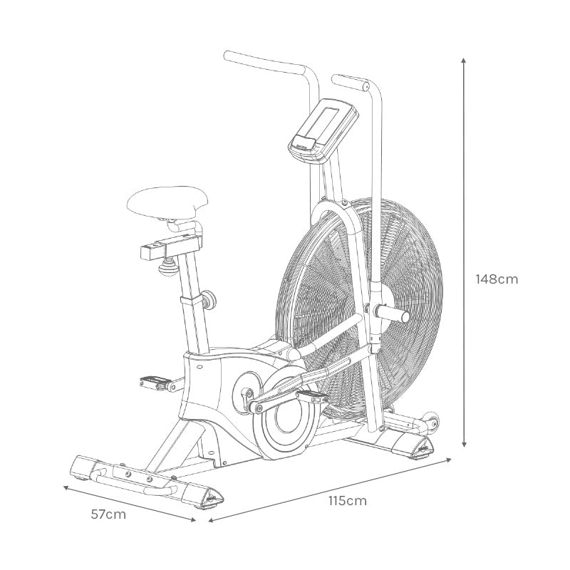 EXER90H Assembled Size