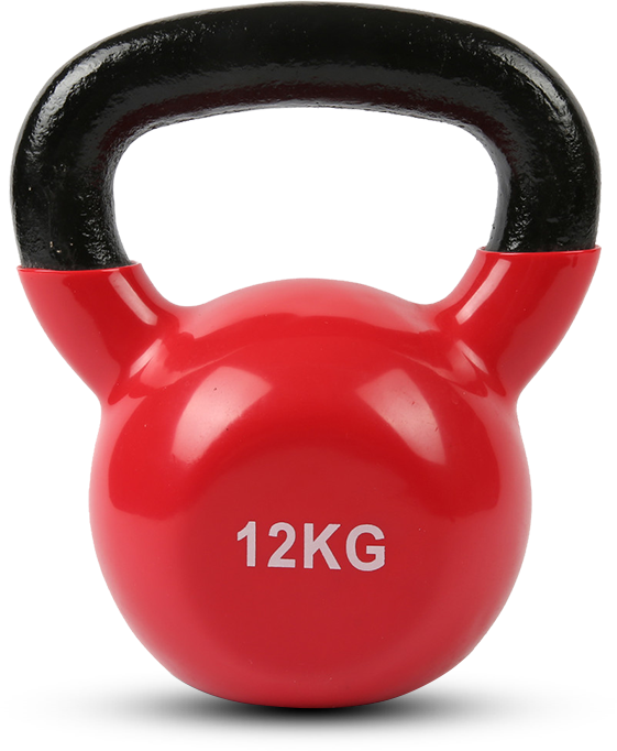 CORTEX Kettlebell Vinyl Dipped Cast Iron 12KG – Lifespan Fitness