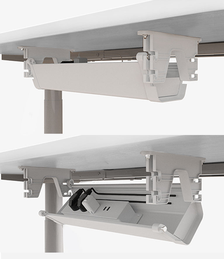 ErgoDesk Height Adjustable Under Desk Cable Management Tray (100cm) –  Lifespan Fitness