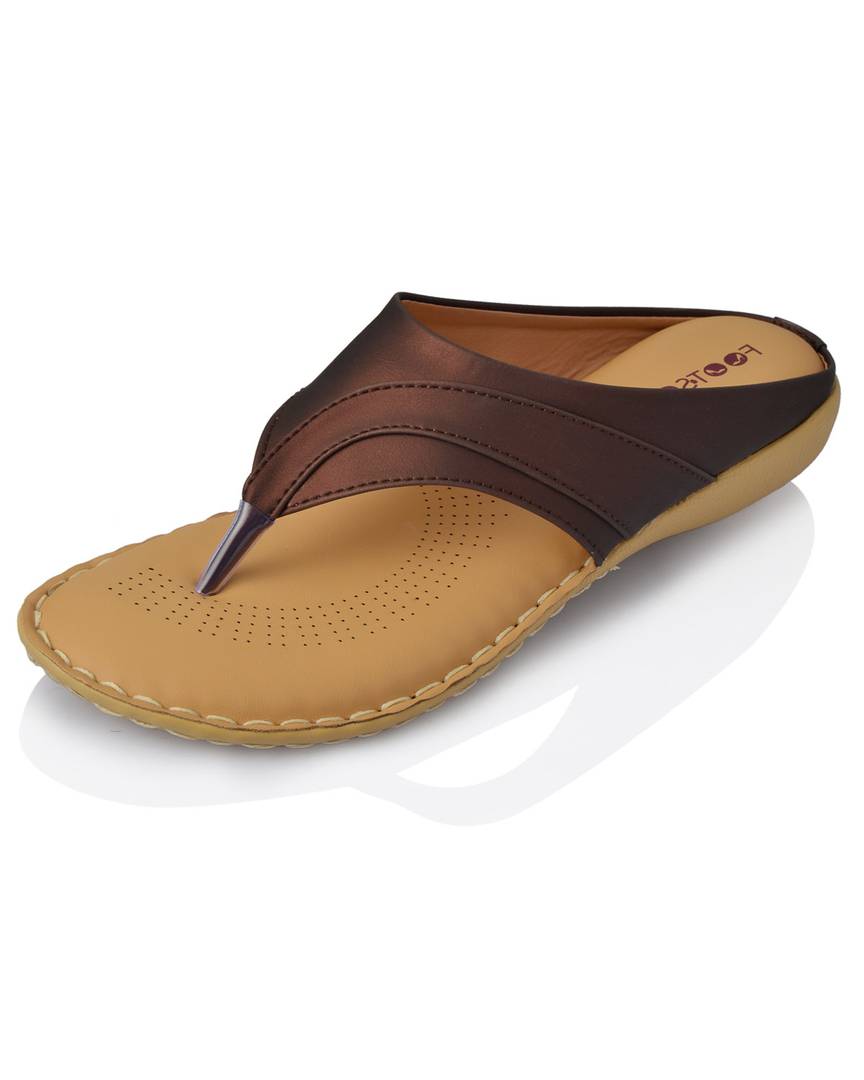 synthetic leather slippers