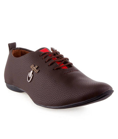 synthetic leather casual shoes