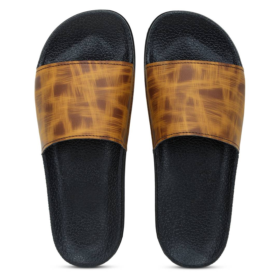 womens tan sliders