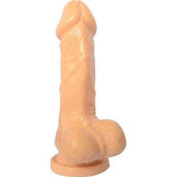 7" Realistic Veined Dildo With Balls Suitable For A Strap On