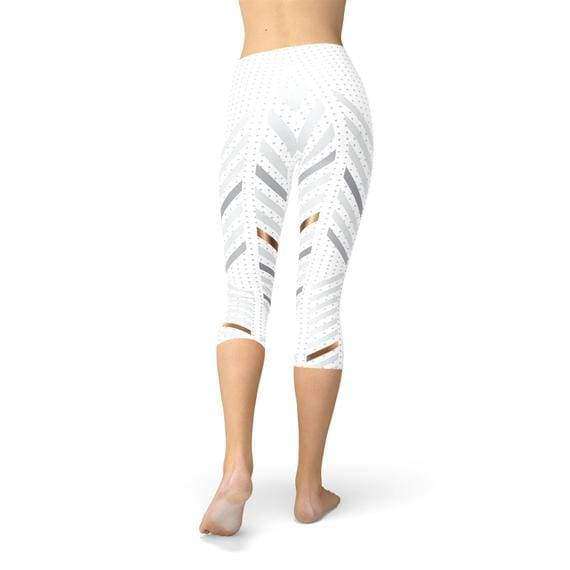 women's white capri leggings