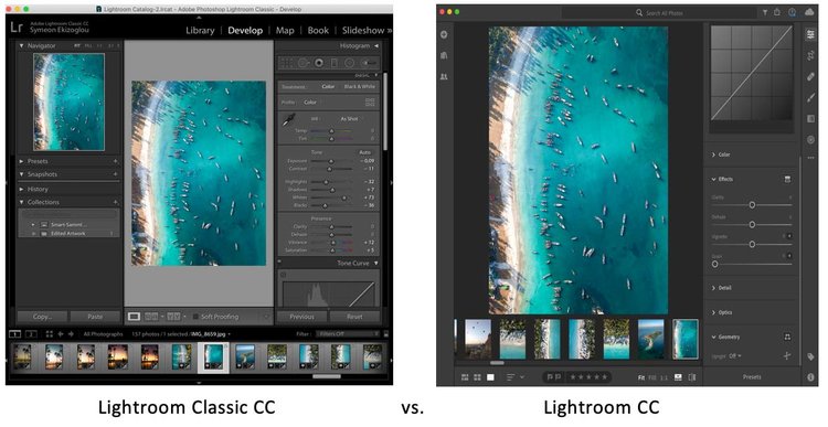 difference between lightroom cc and lightroom classic