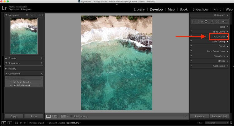 How To Edit Water Color From Green To Blue In Lightroom Ollivves