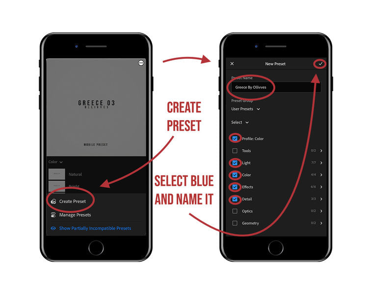 How to install free Lightroom mobile preset on iPhone name
