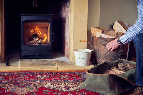 Logs burn more slowly on an eco-design woodburning stove