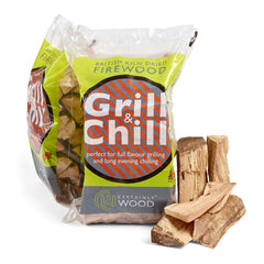 Grill and chill logs for cooking outdoors