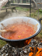 cooking sausage casserole in a kotlich