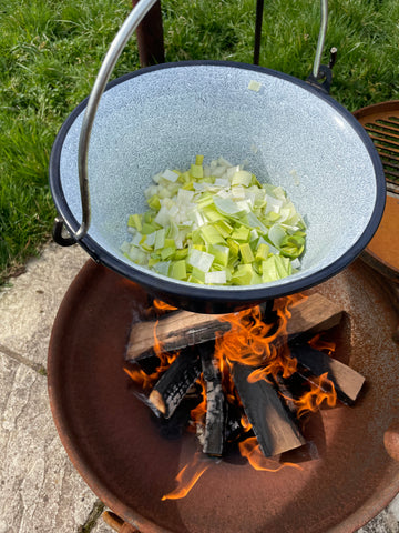 cooking fresh leeks for irish stew