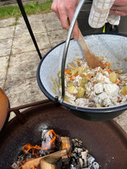 adding flour to irish stew to thicken