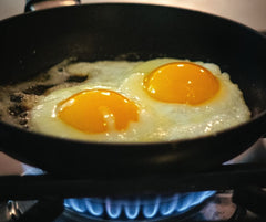 frying eggs that add to particular matter