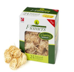 Flamers Firelighters for starting campfires, pizza oven and cooking outdoors.