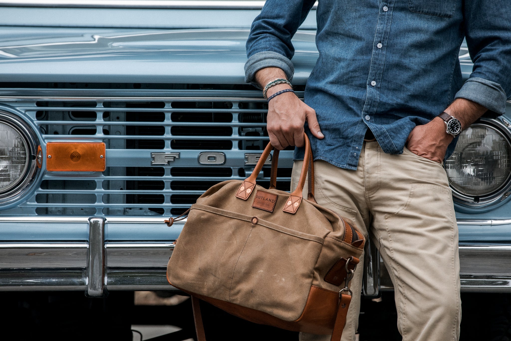 Classic Watch Strap // Medium Brown - Bexar Goods - Bexar Goods Co.