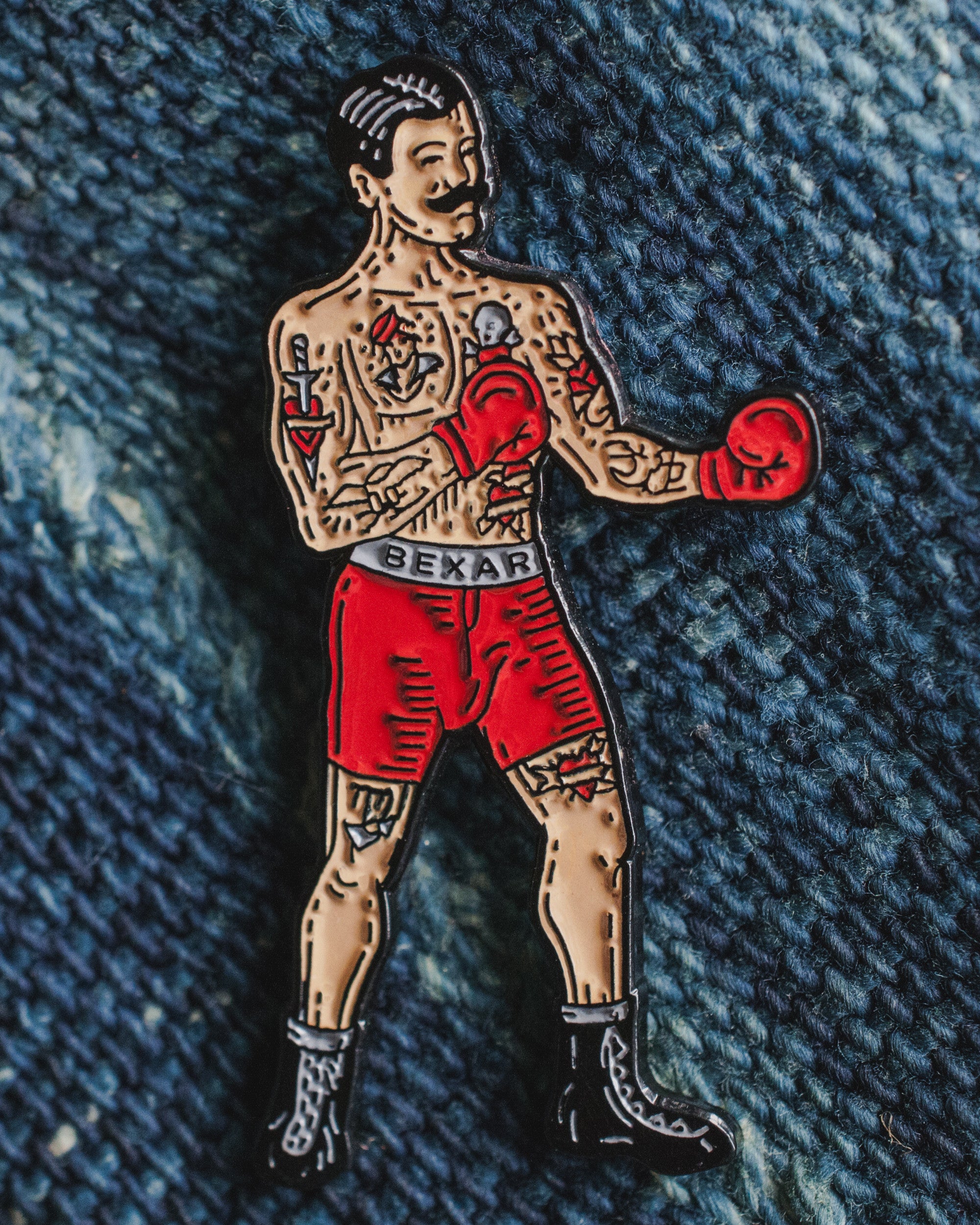 Boxing Enamel Lapel Pin