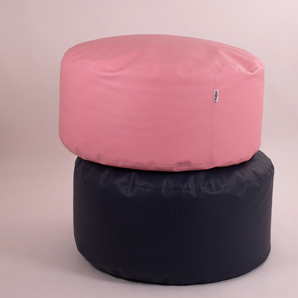 disc-shaped pouf