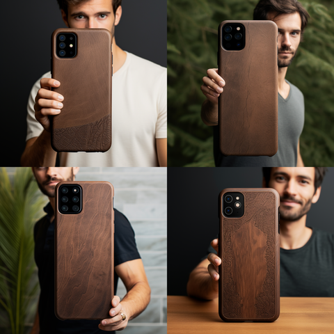 Komodoty Blog Dall.e vs Midjourney which was better male models holding giant wood iphone 15 pro phone case ai generated