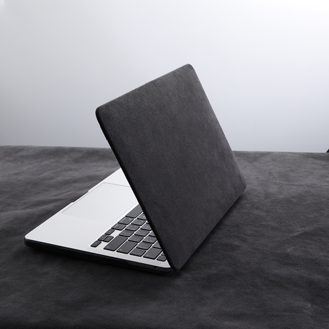 Komodoty Noir Alcantara Apple Macbook Skin Lisse Daim comme Couverture Souple