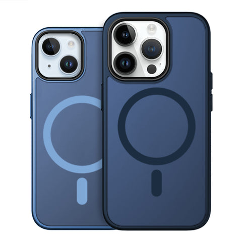 iPhone 15 Pro Max Bumper Case blau MagSafe kompatibel