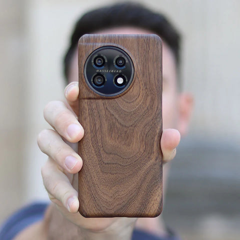 Komodoty OnePlus 11 5G Étui de téléphone mince en bois