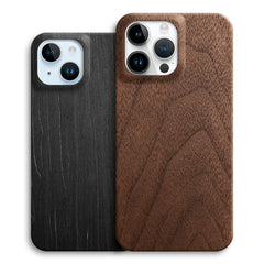 Komodoty Blog Coque de téléphone fine en bois véritable pour iPhone 15