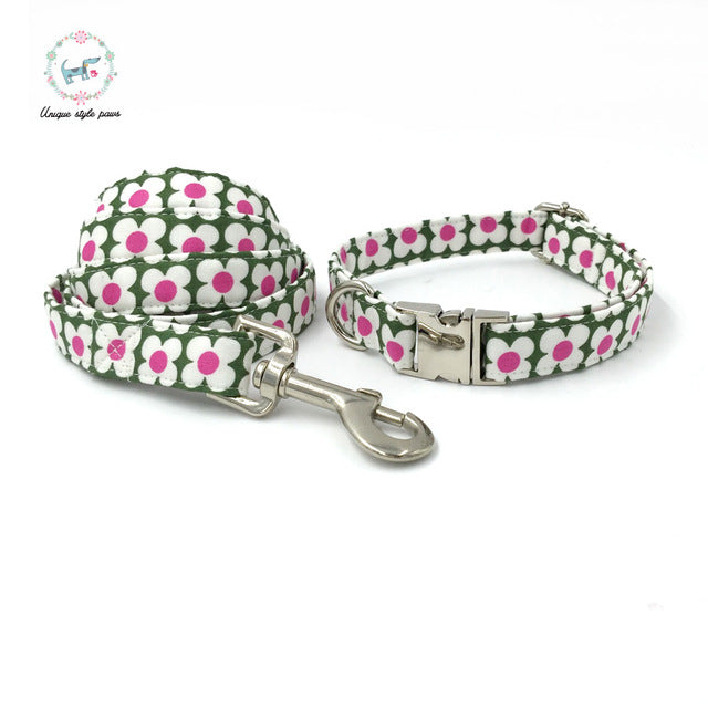 daisy flower dog collar