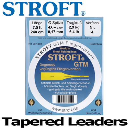 STROFT GTM Fly Fishing Leader System 375cm small Nr.27 0,20mm 3X buy by  Koeder Laden